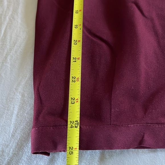 VTG NWT Appleseeds Petite/ Womens Petite Midi Skirt Maroon, Size 6P - Picture 15 of 16